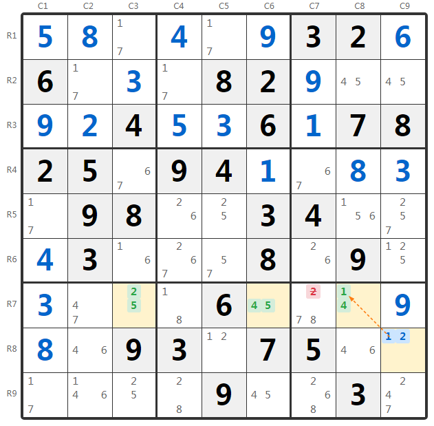 WXYZ-Wing ตัวอย่าง 2